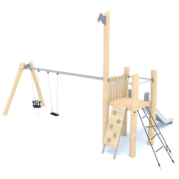 Adventure Tower with Dual Swings 2 - 8167