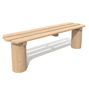 Classic Minimalist Wooden Bench - 8301