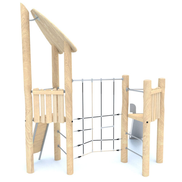 Robinia Dual-Tower Playset with Slide and Climbing Activities 2 - 8174