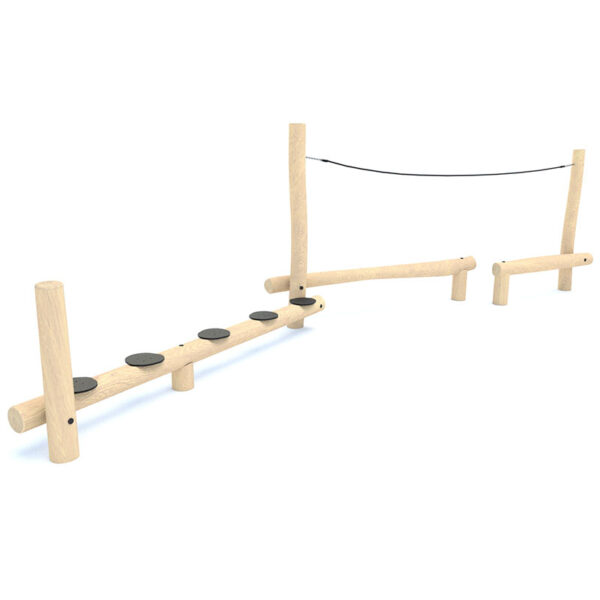 Robinia Sloped Balance Trail with Guide Rope - 8117 1