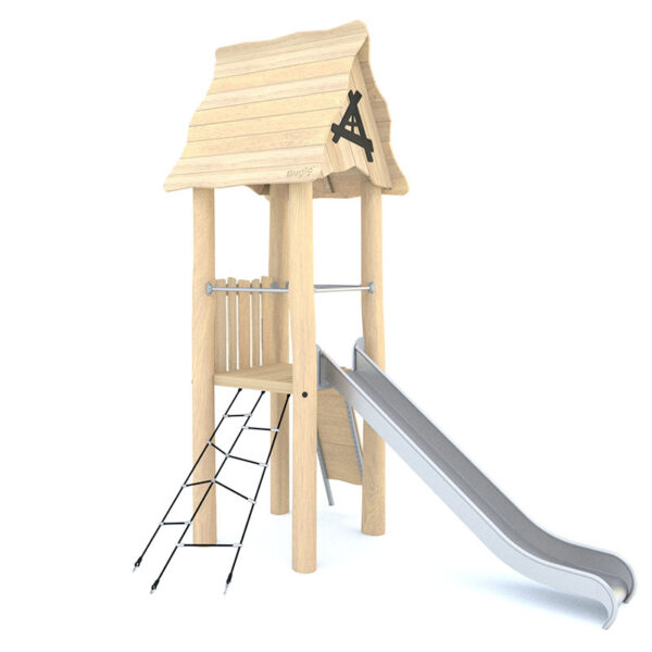 Robinia Solo Tower with Slide and Climbing Ladder 2 - 8172