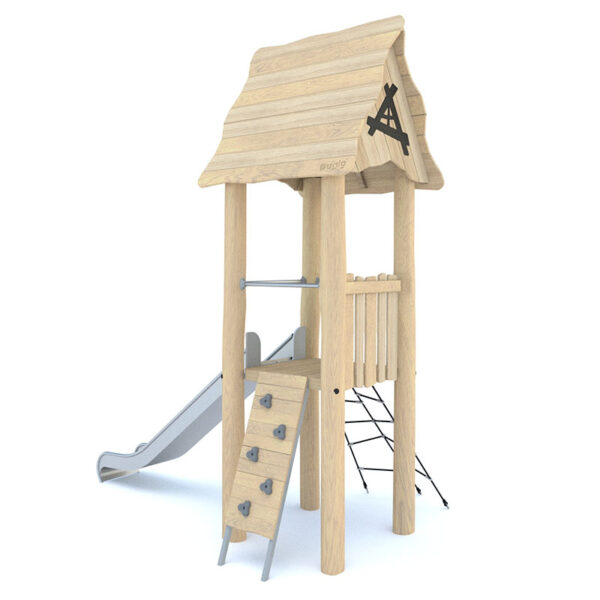 Robinia Solo Tower with Slide and Climbing Ladder 3 8172