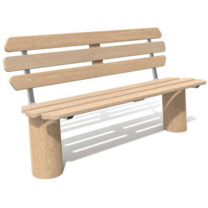 Sturdy Wooden Park Bench - 8302